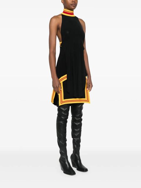 Off-White raised-logo mini dress - Black