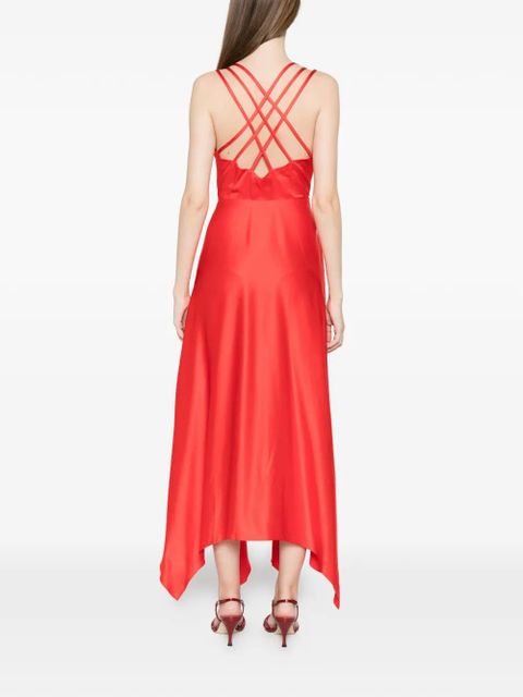 SANDRO cut-out strap dress - Red
