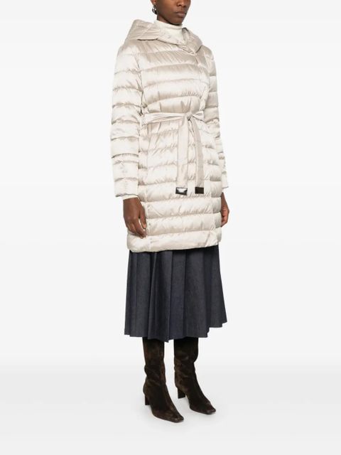 Max Mara Novef hooded quilted coat - Neutrals