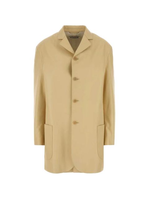 Jil Sander leather single-breasted blazer - Neutrals - zdjęcie produktu nr 1