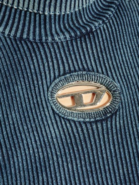 Diesel M-Anchor-A-Tn ribbed cotton top - Blue