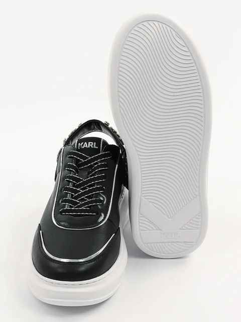 Karl Lagerfeld sneakersy skórzane KAPRI damskie kolor czarny KL62513A