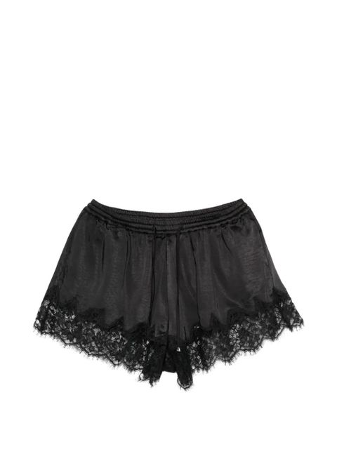 Self-Portrait lace-trim shorts - Black - zdjęcie produktu nr 1