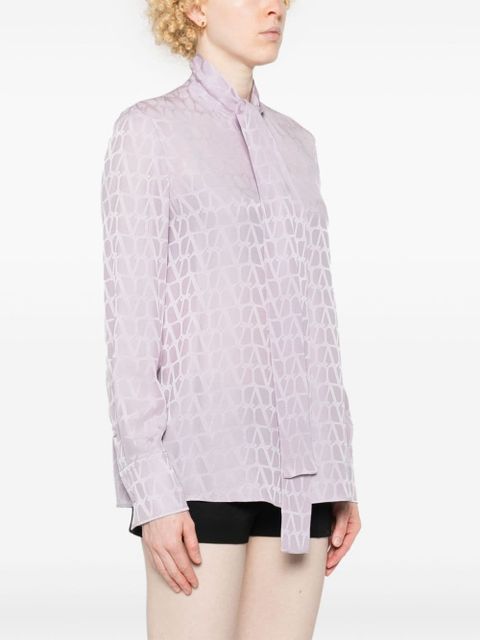 Valentino Garavani Toile-Iconographe-jacquard shirt - Purple