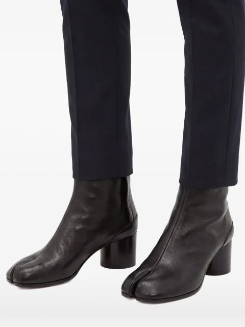 Maison Margiela Tabi leather ankle boots - Black