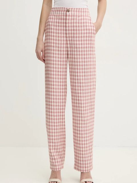 Moschino Jeans spodnie z domieszką lnu - zdjęcie produktu nr 1