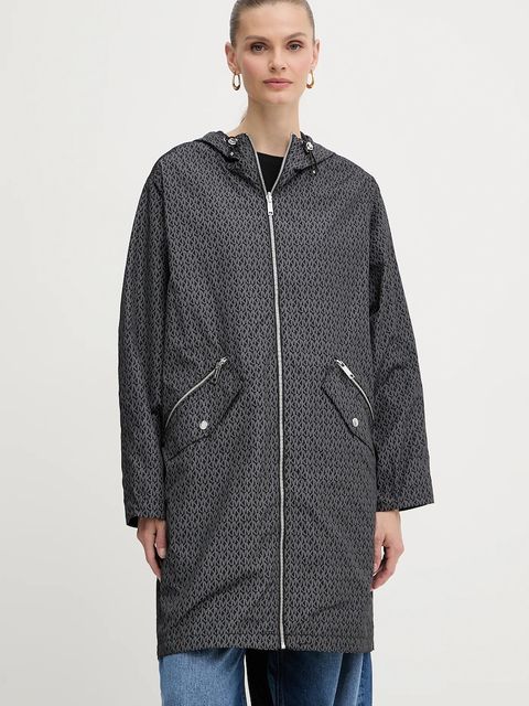 MICHAEL Michael Kors kurtka kolor szary przejściowa oversize MT520INJN3 - zdjęcie produktu nr 1