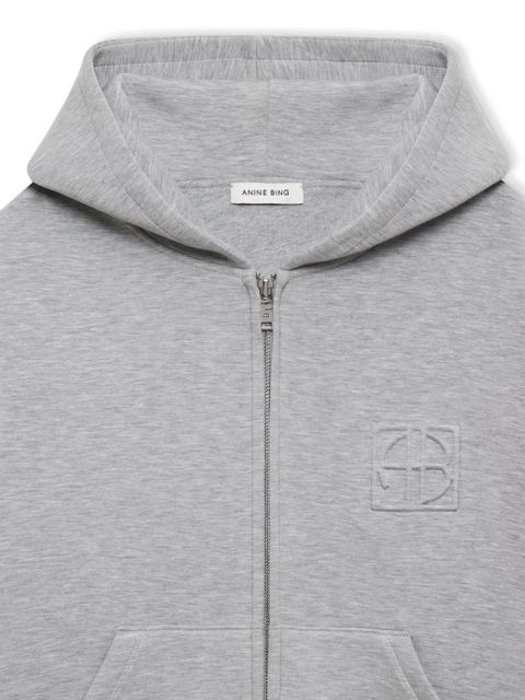 ANINE BING monogram-embossed performance jacket - Grey