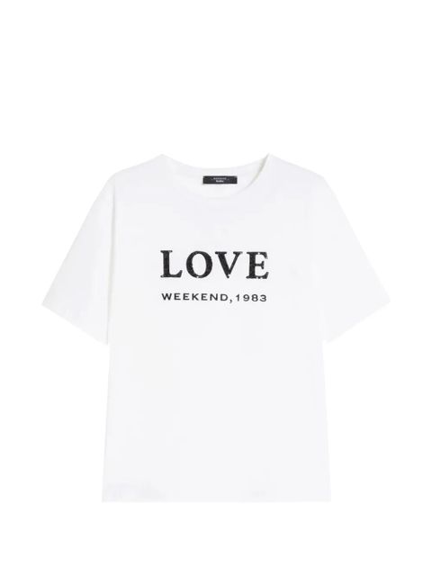 Max Mara graphic-print T-shirt - White - zdjęcie produktu nr 1