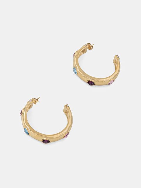 Guess kolczyki damskie ze stali nierdzewnej z cyrkoniami MAMOUNIA - zdjęcie produktu nr 2