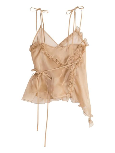Cecilie Bahnsen Alessandra top - Neutrals