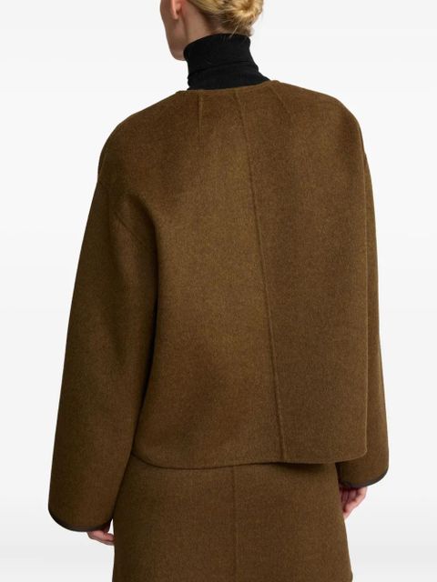 Yves Salomon V-neck top - Brown