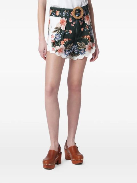 FARM Rio floral-print shorts - Green - zdjęcie produktu nr 1