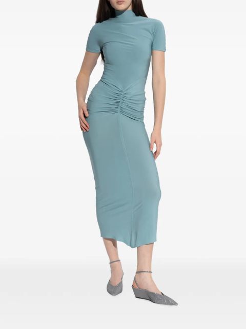 Tory Burch 50mm pavé-embellished wedge-heel pumps - Silver