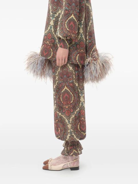 Valentino Garavani Voyage Imaginaire-print trousers - Red