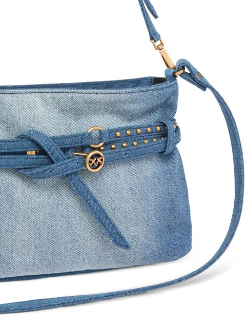 PINKO studded shoulder bag - Blue