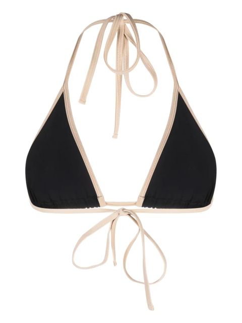 TOTEME Stripe Tie bikini top - Black - zdjęcie produktu nr 2