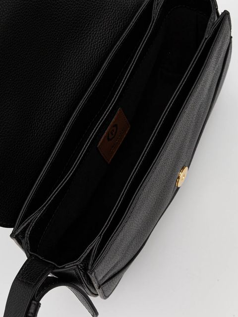 Pollini torebka skórzana kolor czarny PC4404PP0N QC0