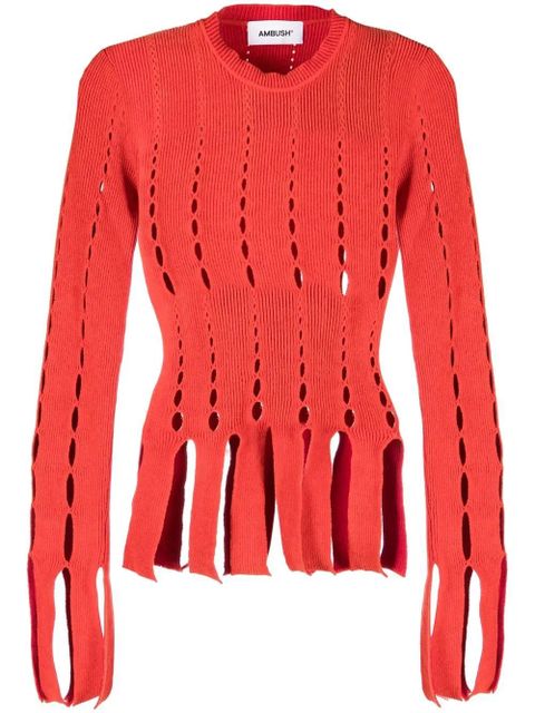AMBUSH cut-out knitted top - Orange - zdjęcie produktu nr 1