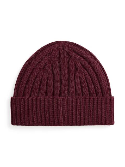 Lauren Ralph Lauren czapka z dodatkiem wełny kolor bordowy 454P04462 - zdjęcie produktu nr 2