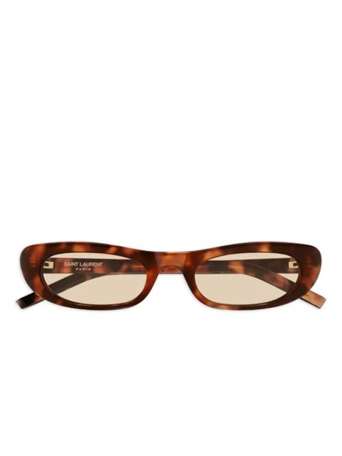 Saint Laurent Eyewear cat eye-frame sunglasses - Brown - zdjęcie produktu nr 1