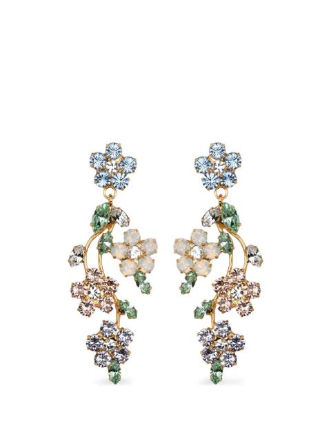 Jennifer Behr Adeline floral-motif earrings - Gold - zdjęcie produktu nr 1