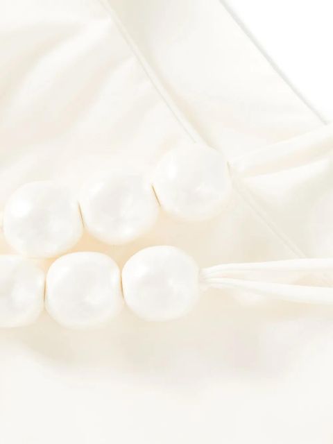 Magda Butrym pearl-detail bikini bottoms - White