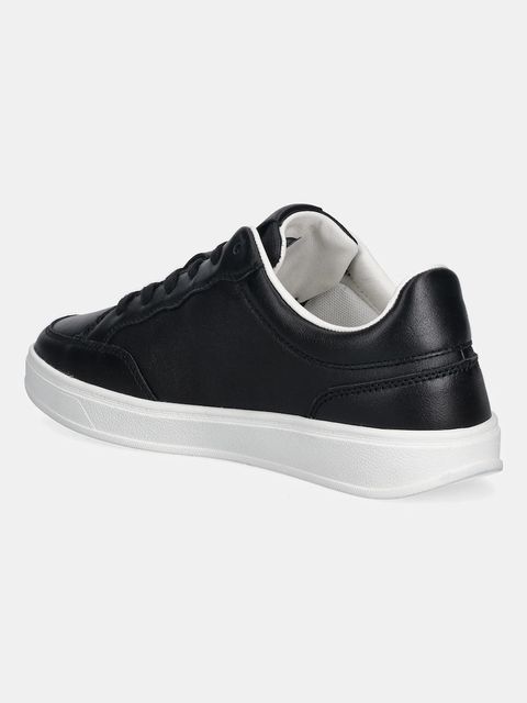 Tommy Hilfiger sneakersy skórzane TH HERITAGE COURT SNEAKER LTR damskie kolor czarny FW0FW09028