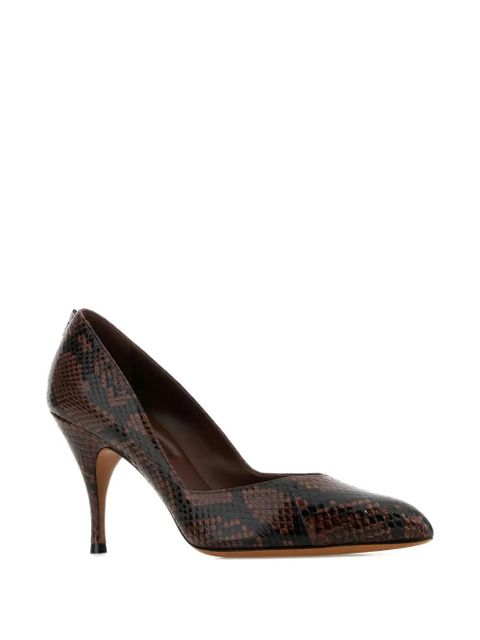 Miu Miu 85mm leather pumps - Brown - zdjęcie produktu nr 2