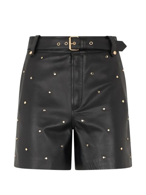 Valentino Garavani studded belted shorts - Black - zdjęcie produktu nr 1