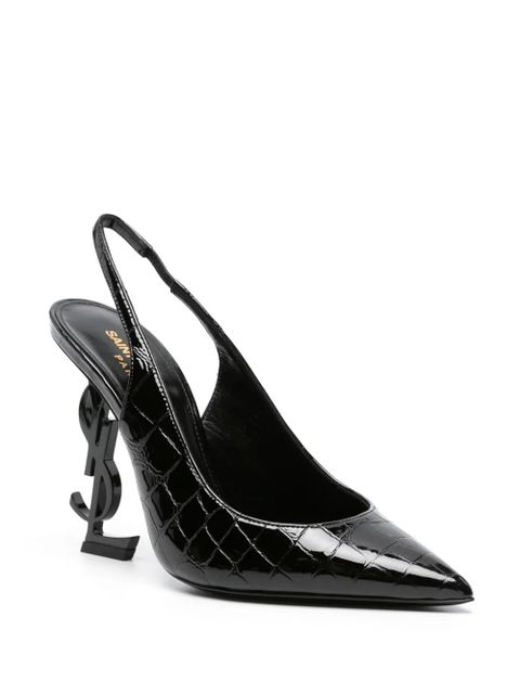 Saint Laurent Opyum 115mm slingback pumps - Black - zdjęcie produktu nr 2