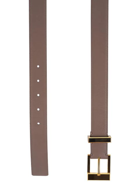 KHAITE Manhattan gold-tone buckle belt - Neutrals - zdjęcie produktu nr 2
