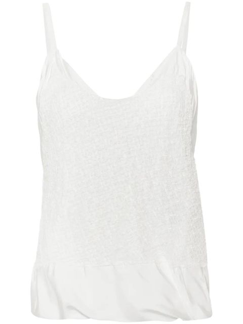 Jil Sander openwork-detail tank top - White - zdjęcie produktu nr 1