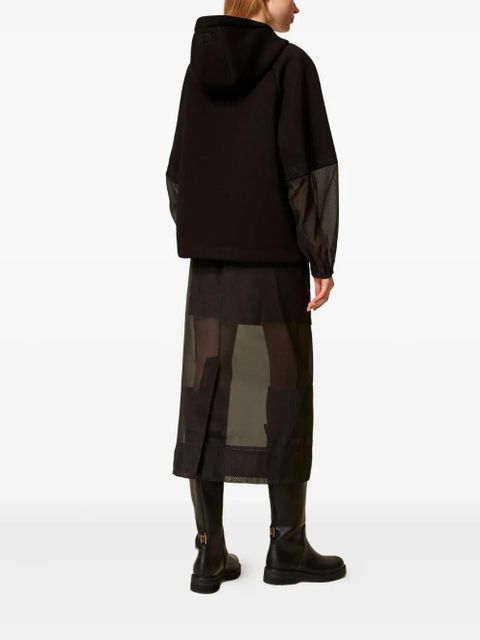 TWINSET organza-sleeve sweatshirt - Black - zdjęcie produktu nr 2