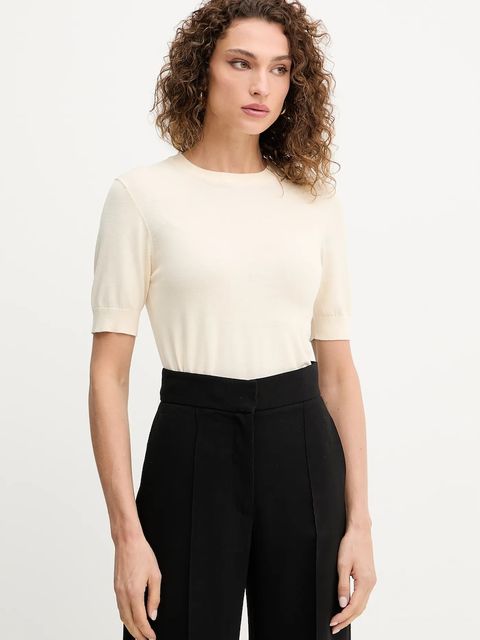 Silvian Heach t-shirt ATLAM damski kolor beżowy GPA25040MA - zdjęcie produktu nr 1