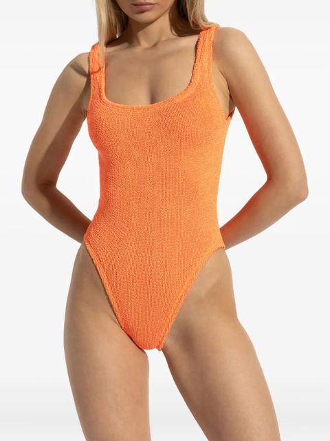 Hunza G square-neck swimsuit - Orange