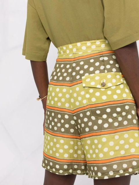 Marni polka-dot print shorts - Green