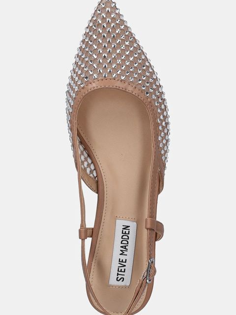 Steve Madden baleriny Slingshot-MR kolor brązowy z odkrytą piętą SM11003839