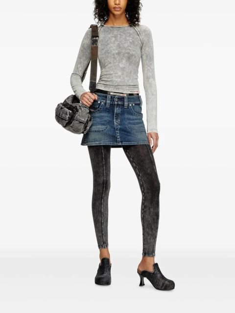 Diesel De-Rago-Re mini skirt - Blue - zdjęcie produktu nr 2