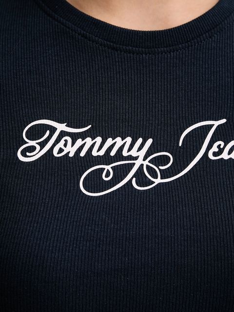 Tommy Jeans t-shirt damski kolor granatowy DW0DW21838