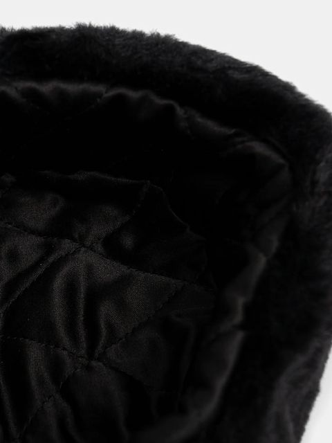 Kangol czapka z domieszką wełny Wool Ushanka kolor czarny z grubej dzianiny K0102FA.BLACK-BLACK - zdjęcie produktu nr 2