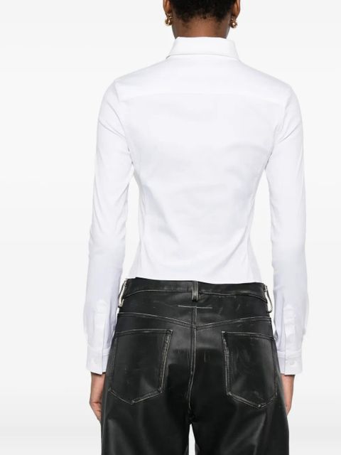 Balenciaga ruched long-sleeve shirt - White - zdjęcie produktu nr 2
