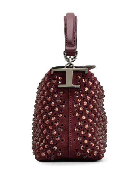 Tod's logo-plaque leather tote bag - Red - zdjęcie produktu nr 2