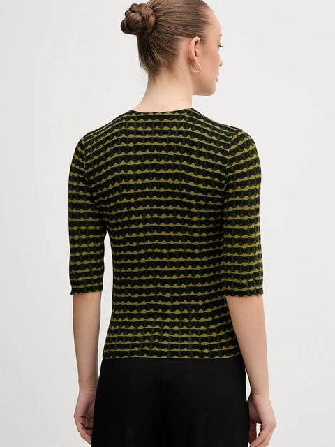 United Colors of Benetton sweter damski kolor zielony lekki 12F3D10EE