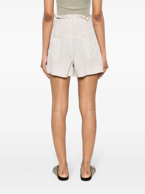 ISABEL MARANT Hidea paperbag-waist shorts - Neutrals