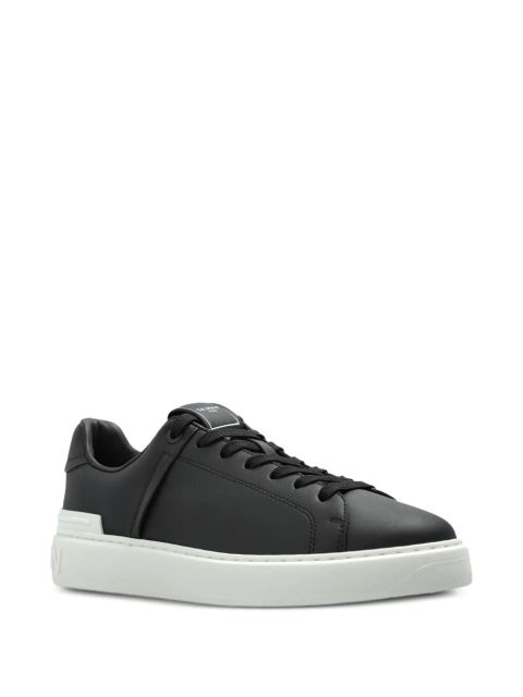 Balmain leather sneakers - Black