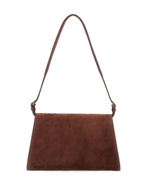 Savette Symmetry suede shoulder bag - Brown