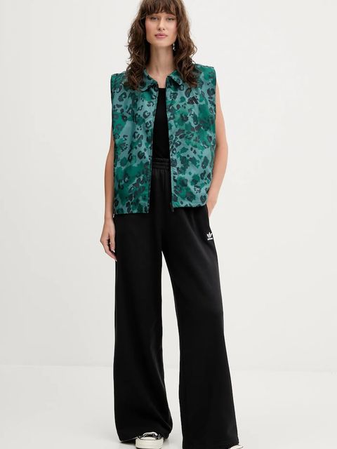 adidas bezrękawnik Animal Print 3-Stripes kolor zielony przejściowy JV6958 - zdjęcie produktu nr 2