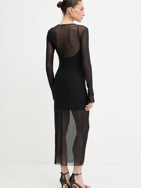 Patrizia Pepe sukienka kolor czarny maxi dopasowana 8A1502 J329 - zdjęcie produktu nr 2