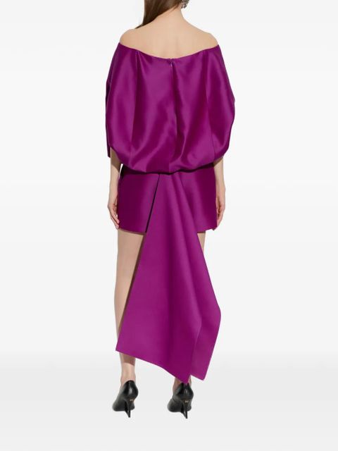 Balenciaga off-shoulder dress - Purple
